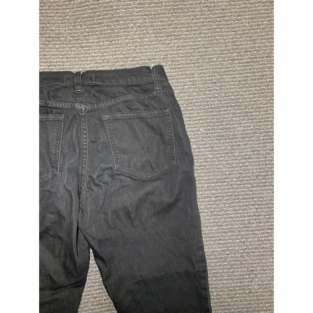 Free People Jasper Blackbird Straight Leg Black Crop Jeans Size 26 OB1051512